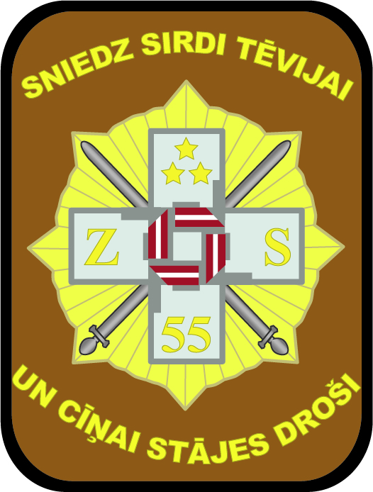 Zemessardzes 55. kājnieku bataljona logo