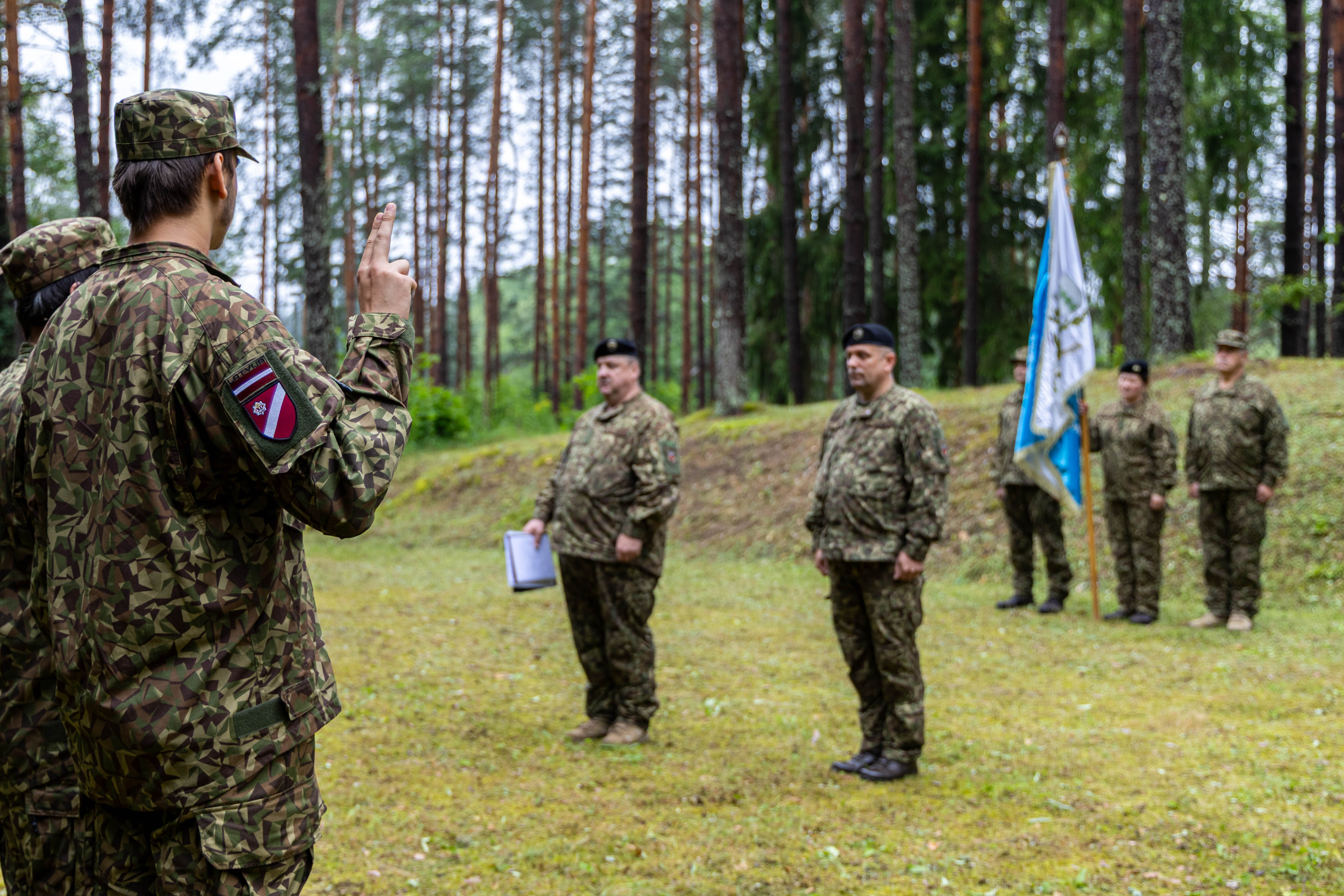 32. kājnieku bataljona zvēresta došanas ceremonija