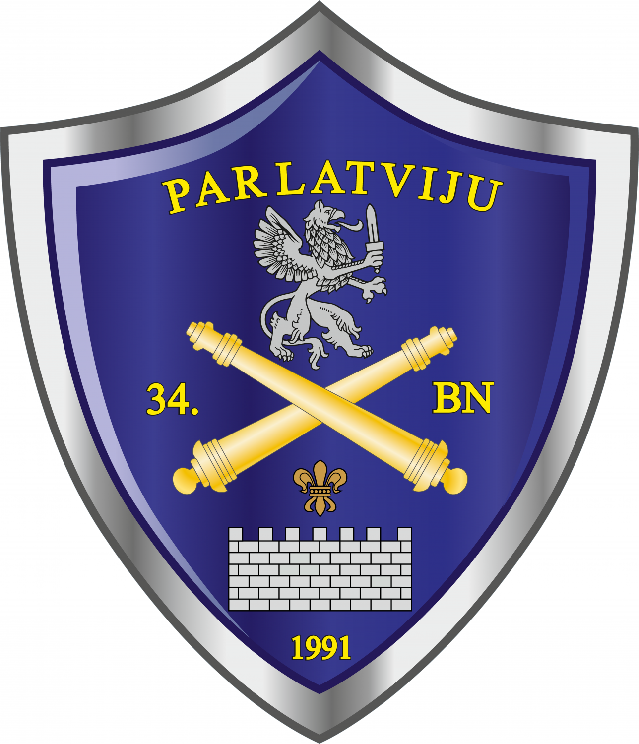 Zemessardzes 34.kājnieku bataljona logo