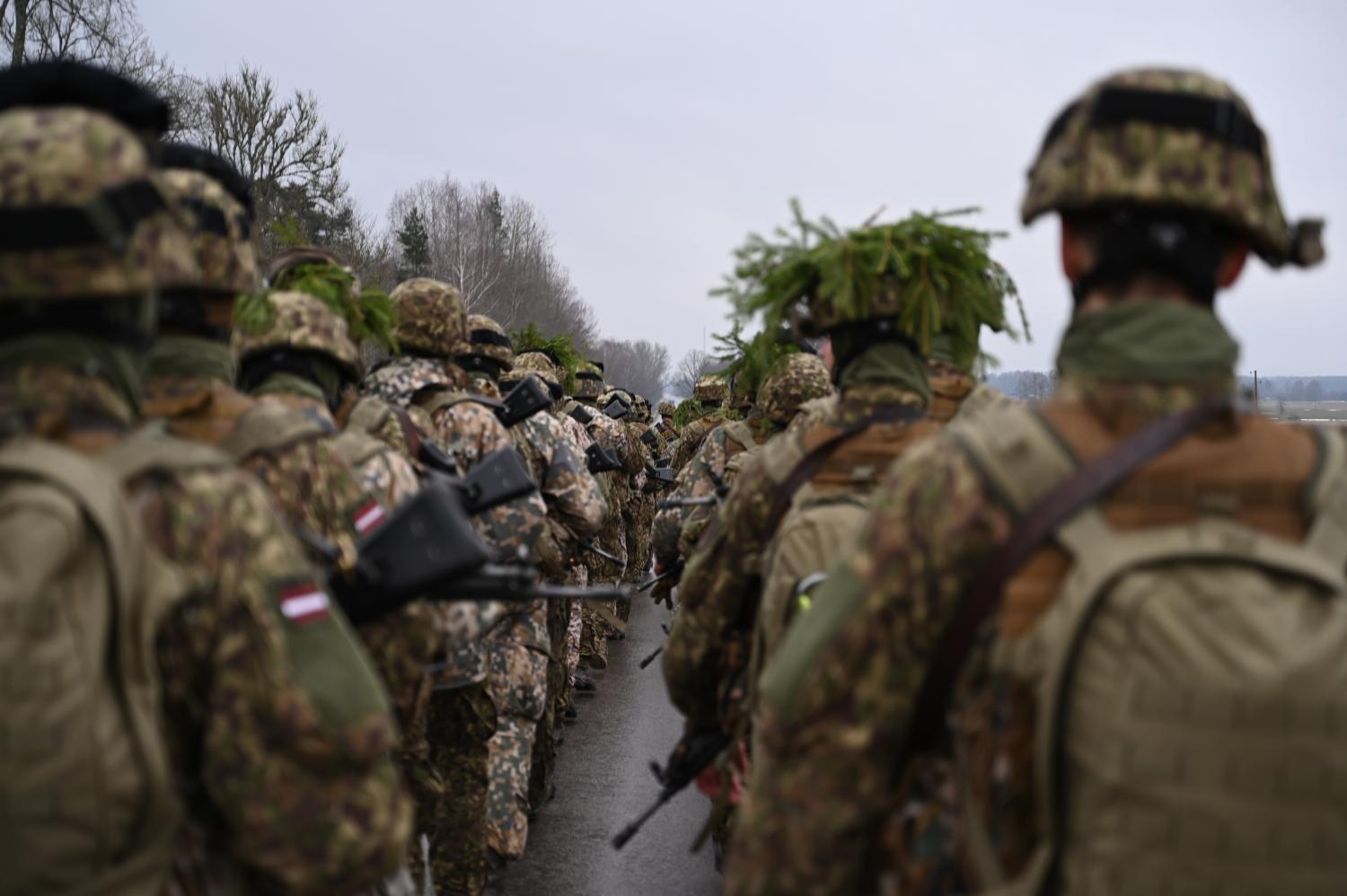 Zemessardzes.4Kurzemes brigades 45.kaujas nodrošinājuma bataljona karavīri mācībās