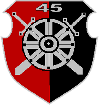 Zemessardzes 45. kaujas nodrošinājuma bataljona logo