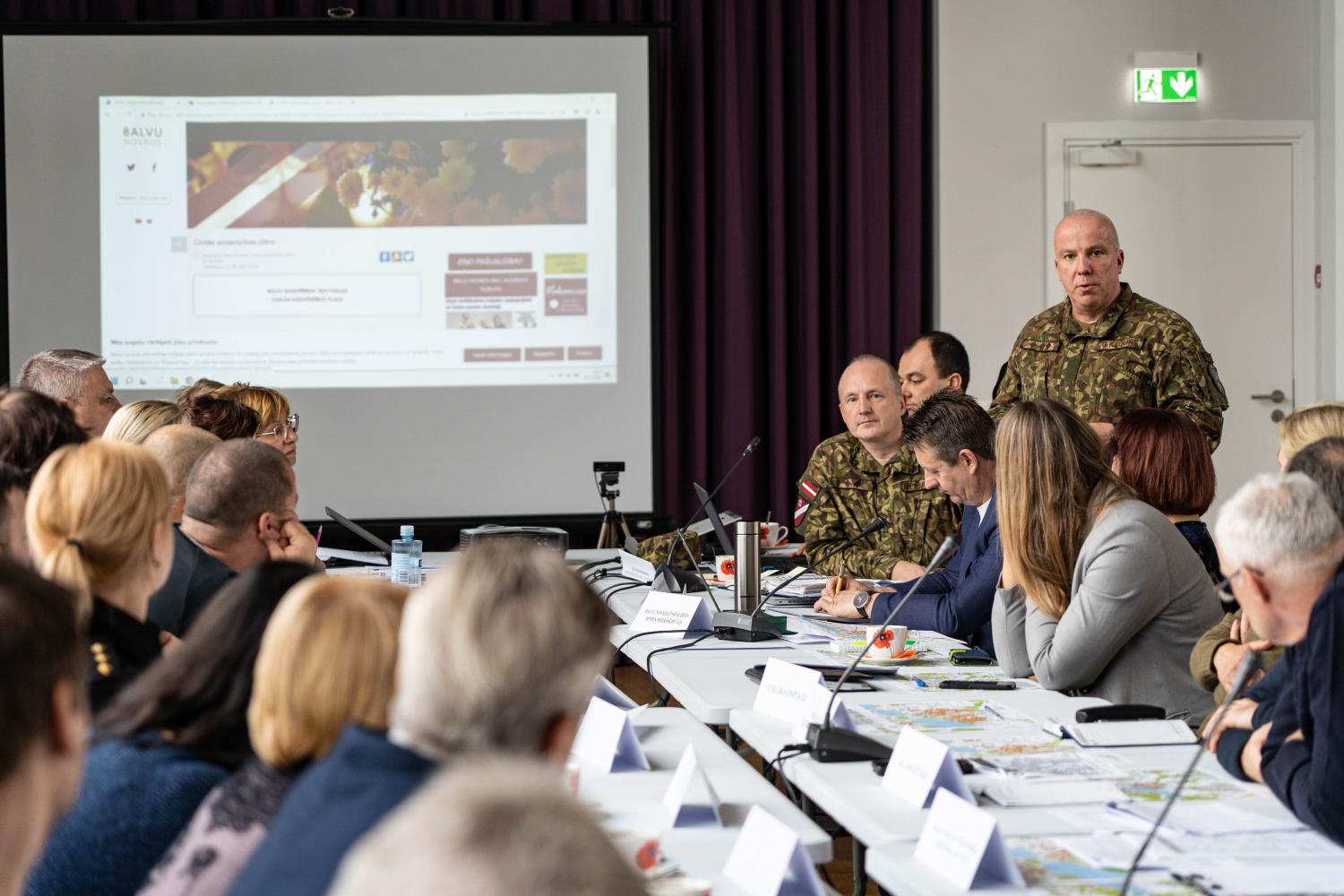Civilās aizsardzības komisijas sēde Balvos