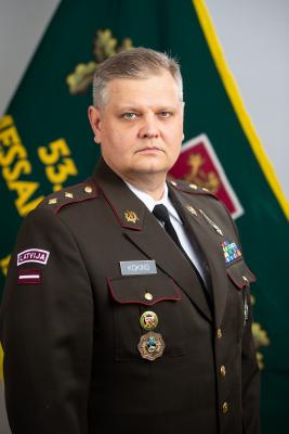 53. bataljona komandieris Kaspars Kokins