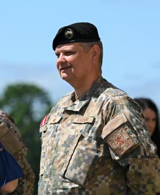 53. bataljona komandieris Kaspars Kokins