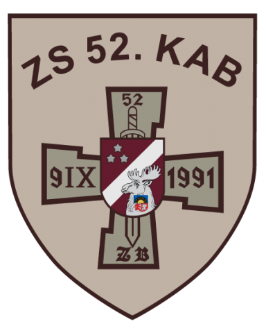 Zemessardzes 52. kaujas atbalsta bataljona logo